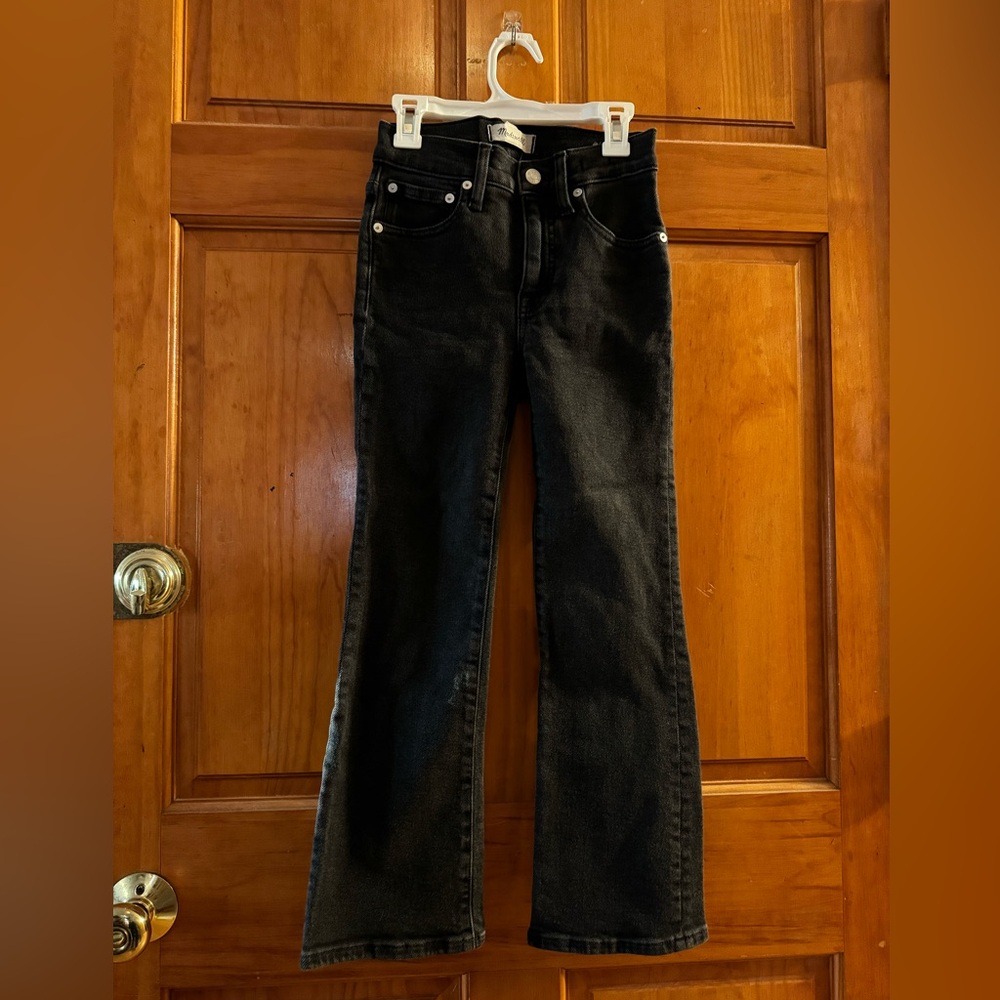 Madewell Black Cami Demi Boot Black Wash Jeans